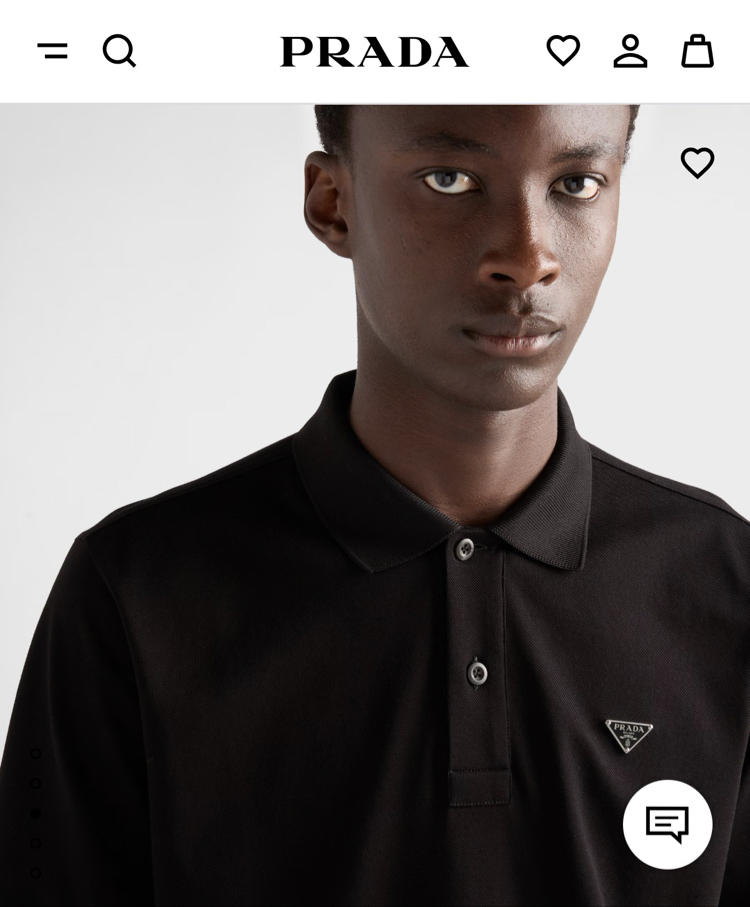 PRADA Premium Polo Yaka (Siyah)