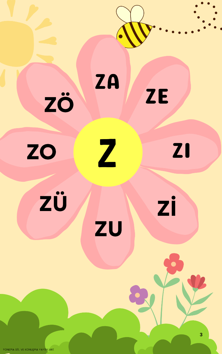 S ve Z Seslerini Öğreniyorum - Ses Farkındalığı Etkinlik Kitabı