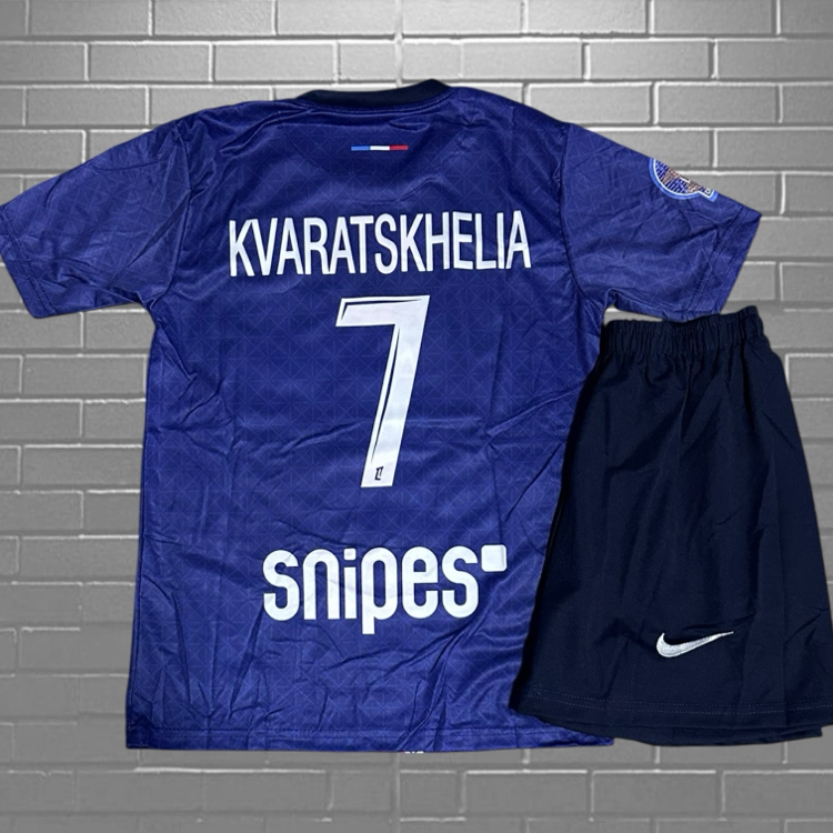 PSG Lacivert Kvaratskhelia Çocuk Forması