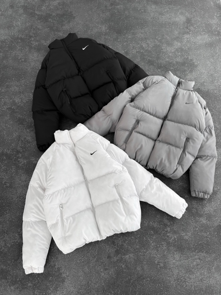 Oversize kalıp puffer mont