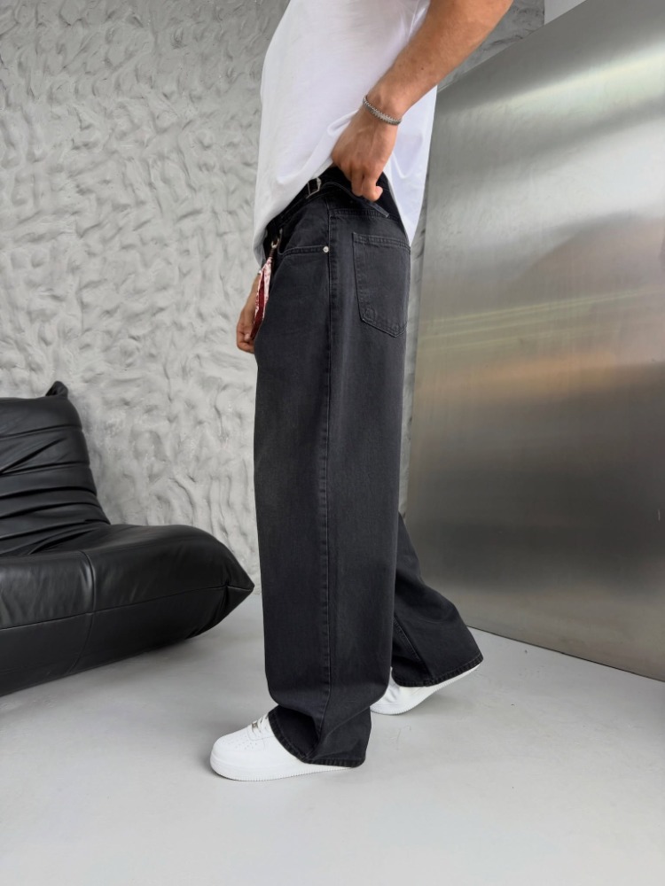 Fular detaylı baggy pantolon
