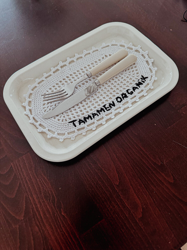 Tamamen Organik servis örtüsü