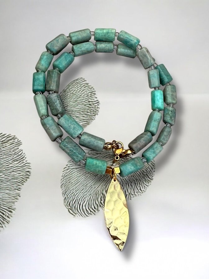 AMAZONİT KOLYE