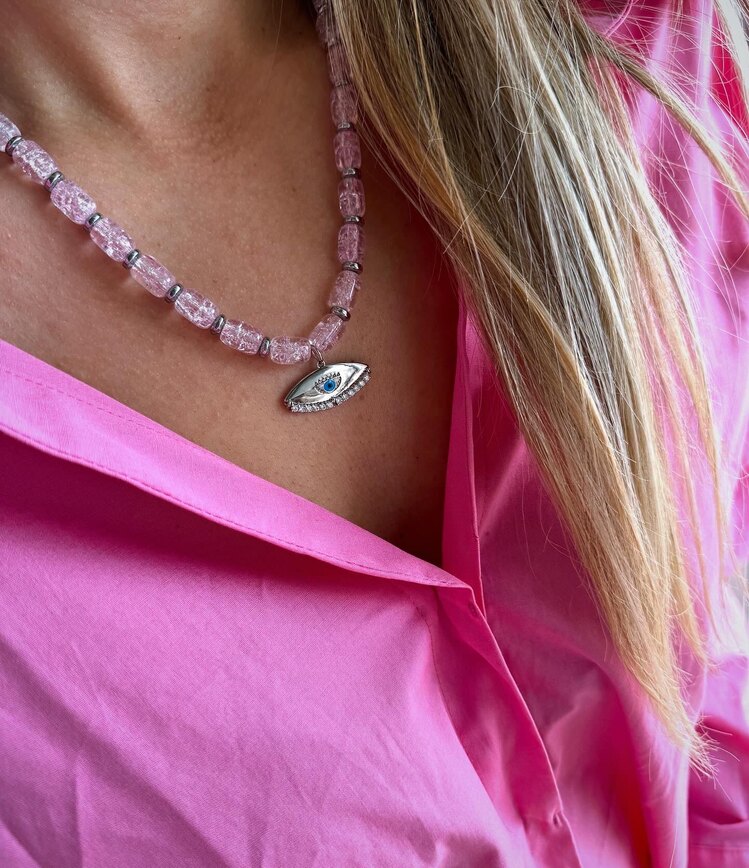 PEMBE NECEF KOLYE