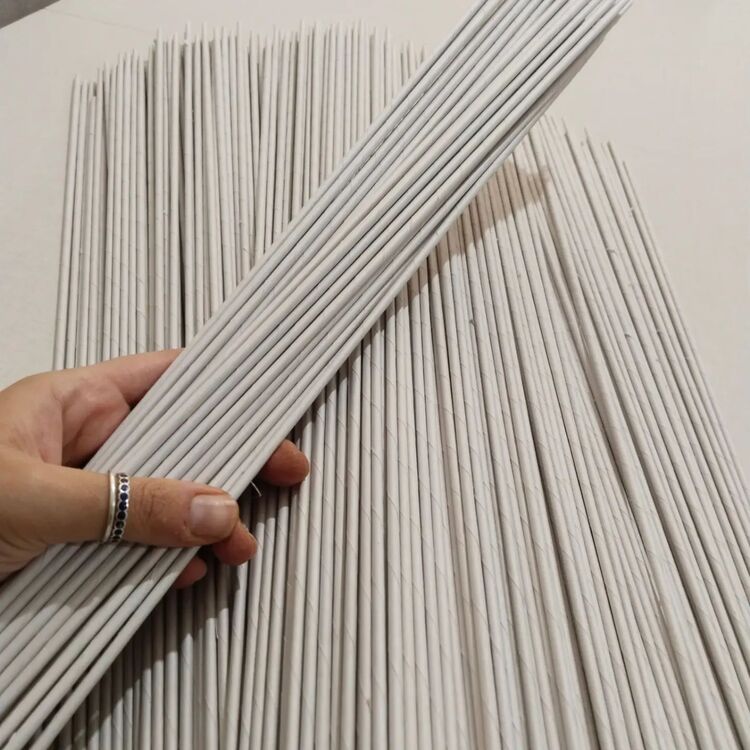 1000 adet 60 cm lik boyasız kağıt pipet