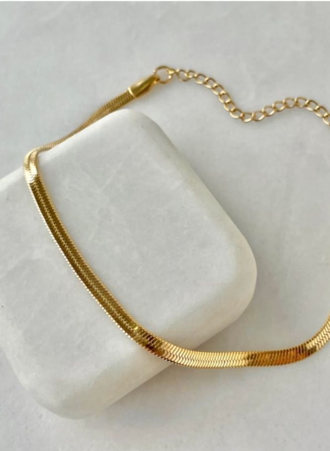 Çelik İtalyan Zincir Gold Bileklik 