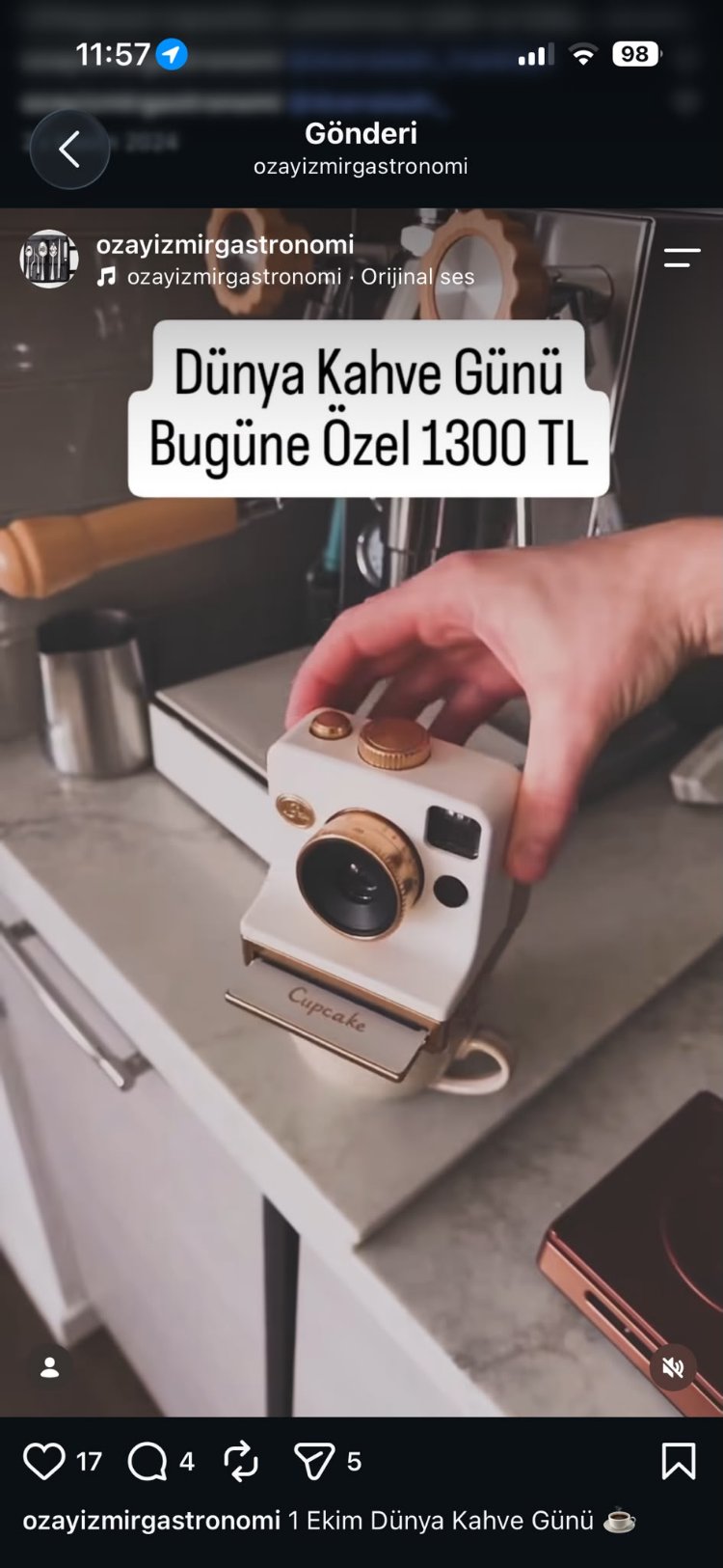 Kahve Art Fotoğraf Makinesi