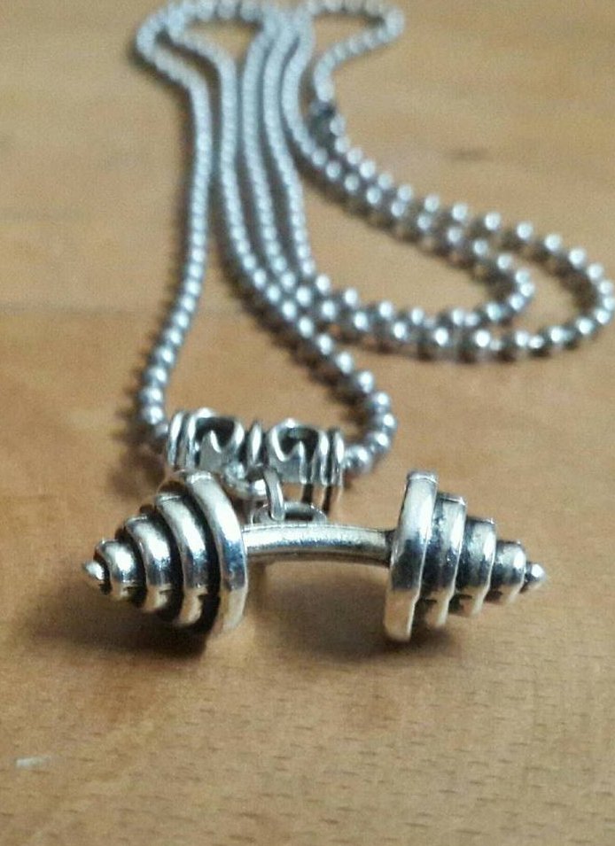 Bar Dumbbell Kolye 