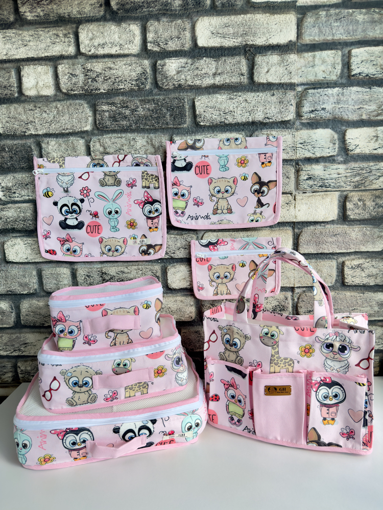 GH Mom Baby 6’lı Düzenleyici Set & Bebek Bakım Çantası