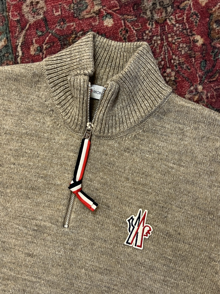 MONCLER HALF ZİP YÜNLÜ KAZAK