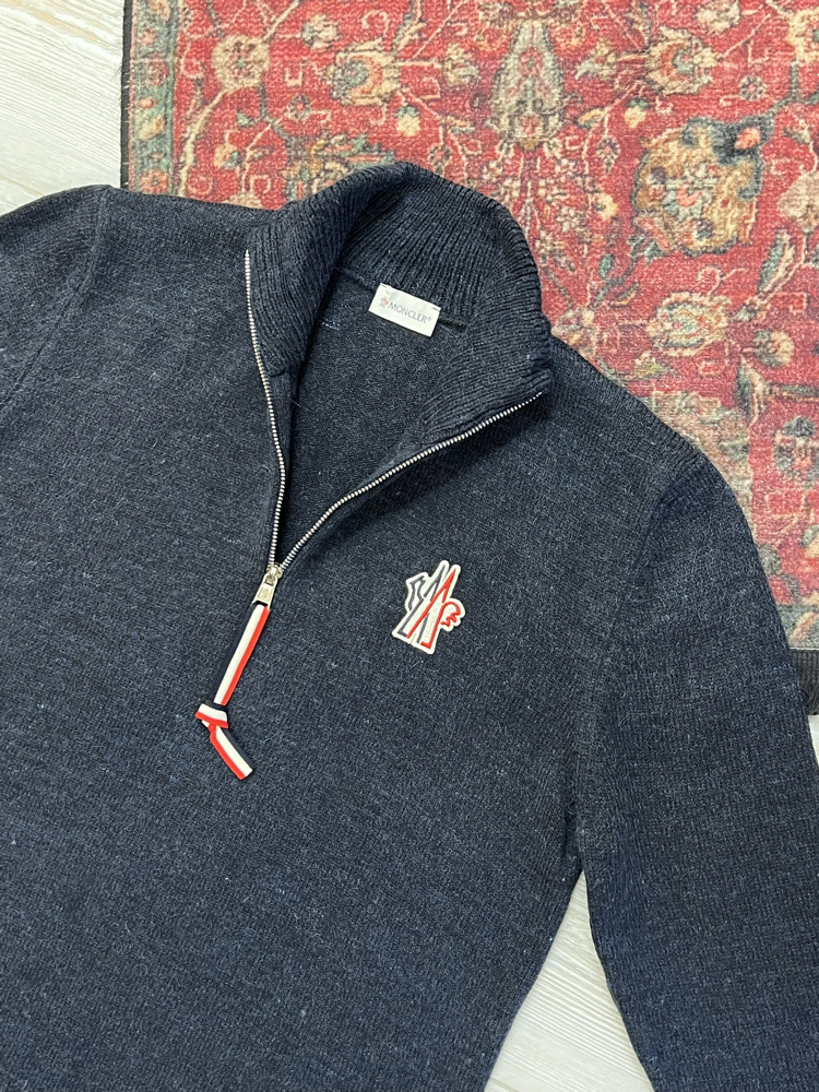 MONCLER HALF ZİP YÜNLÜ KAZAK