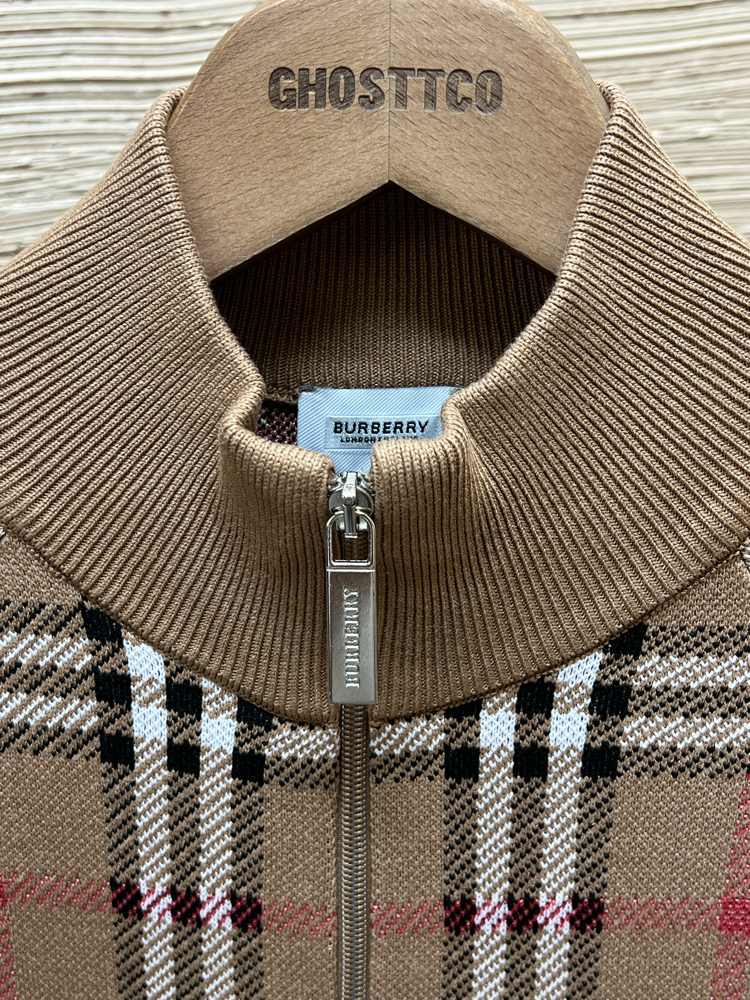 BURBERRY ZİP TRİKO KAZAK