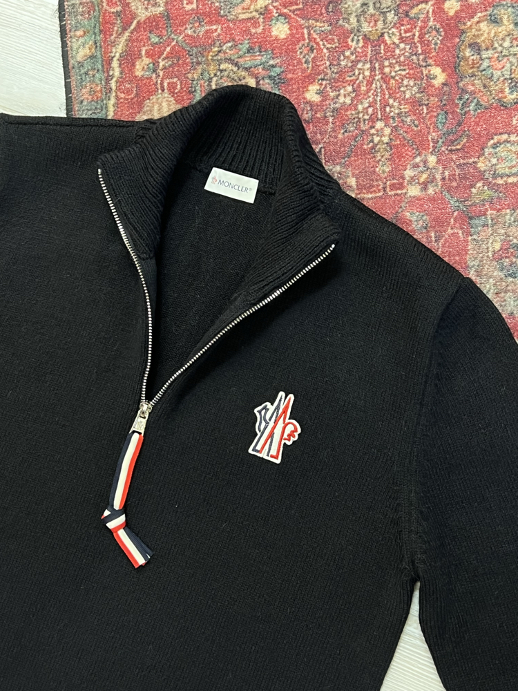 MONCLER HALF ZİP YÜNLÜ KAZAK