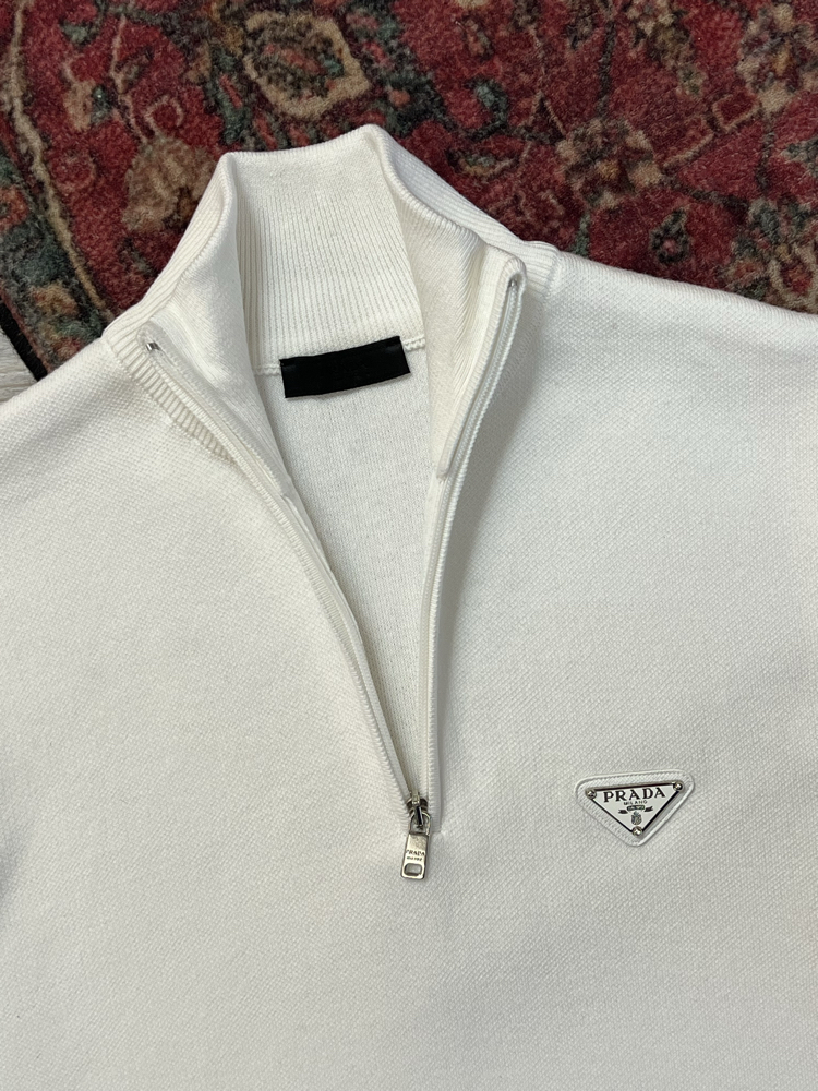 PRADA HALF ZİP TRİKO KAZAK