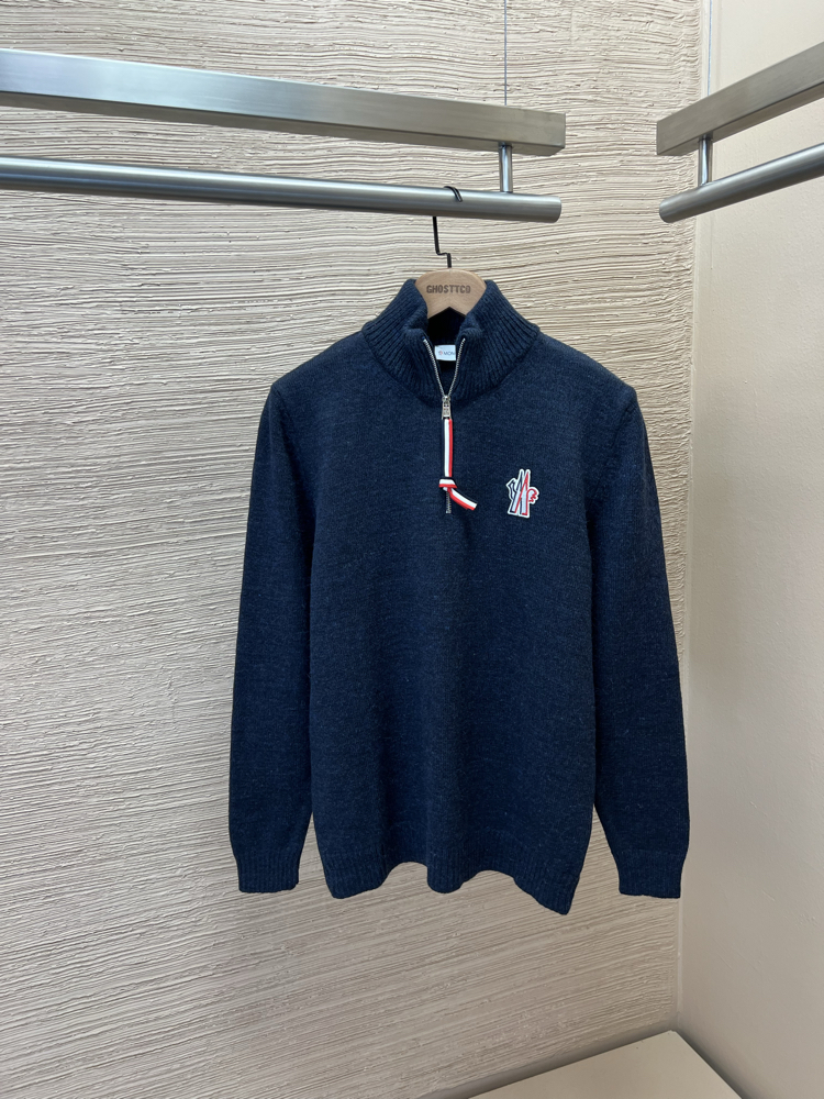 MONCLER HALF ZİP YÜNLÜ KAZAK