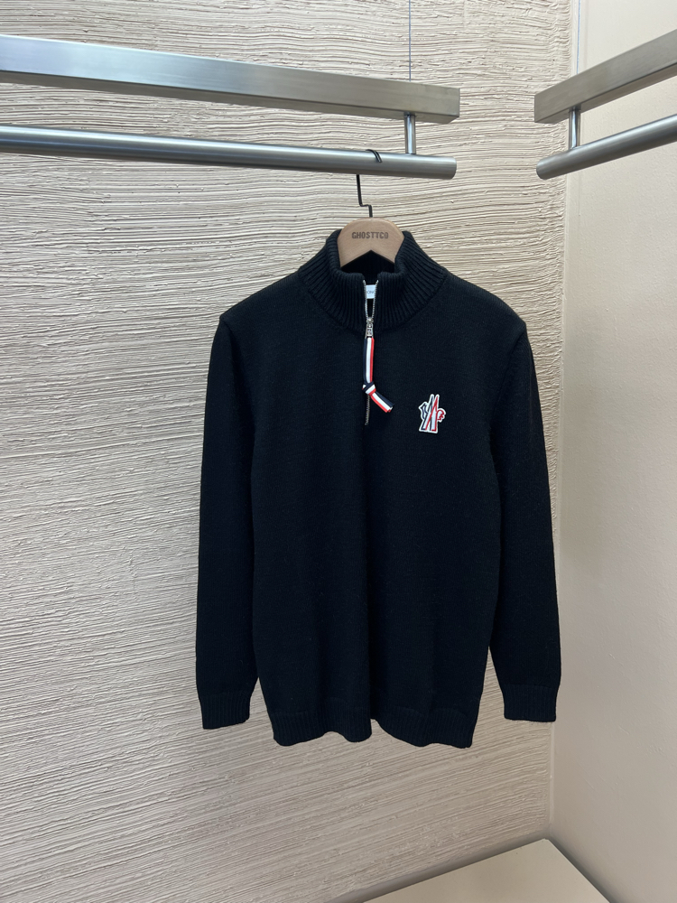 MONCLER HALF ZİP YÜNLÜ KAZAK