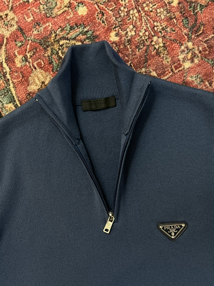 PRADA HALF ZİP TRİKO KAZAK