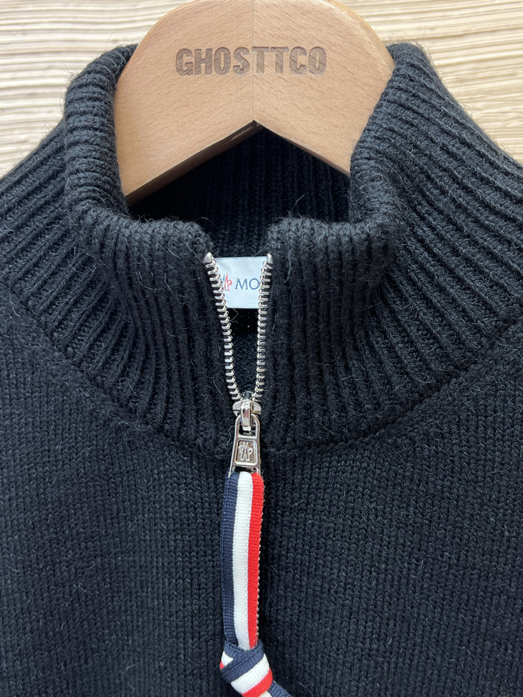 MONCLER HALF ZİP YÜNLÜ KAZAK