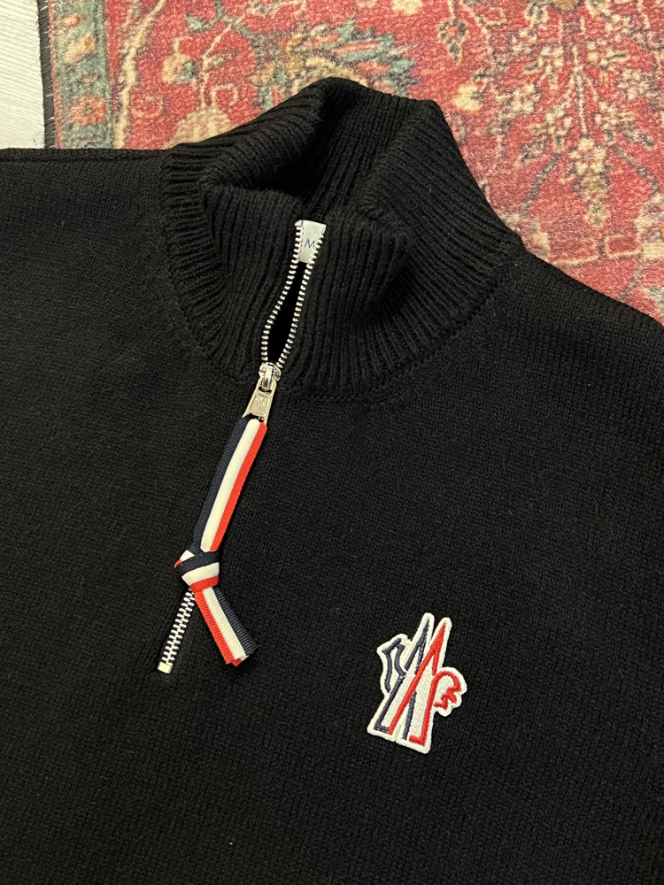 MONCLER HALF ZİP YÜNLÜ KAZAK