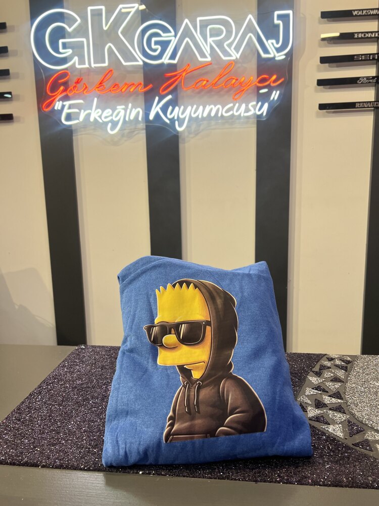 SİMPSON MAVİ 4LÜ SERVİS KILIFI