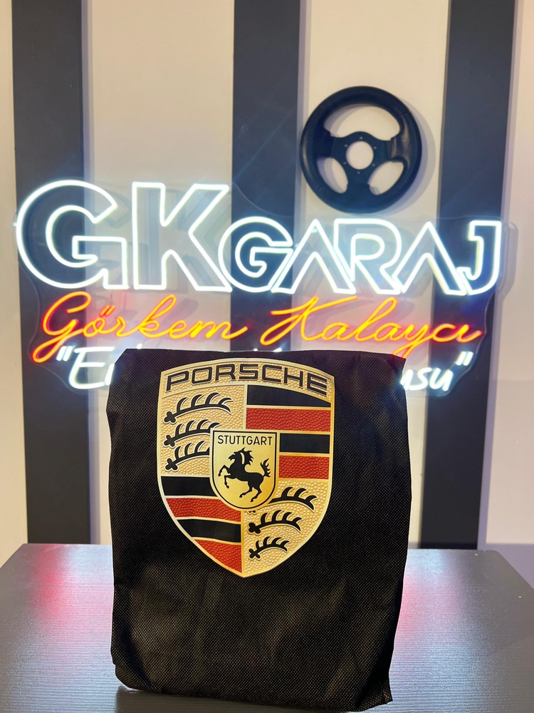 PORSCHE LOGOLU ÖN 2 ' Lİ TELA SERVİS KILIFI