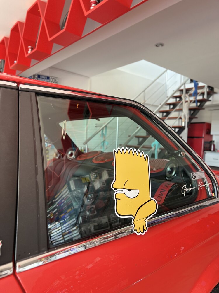 SİMPSON CAM STİCKER SET SOL ON ARKA