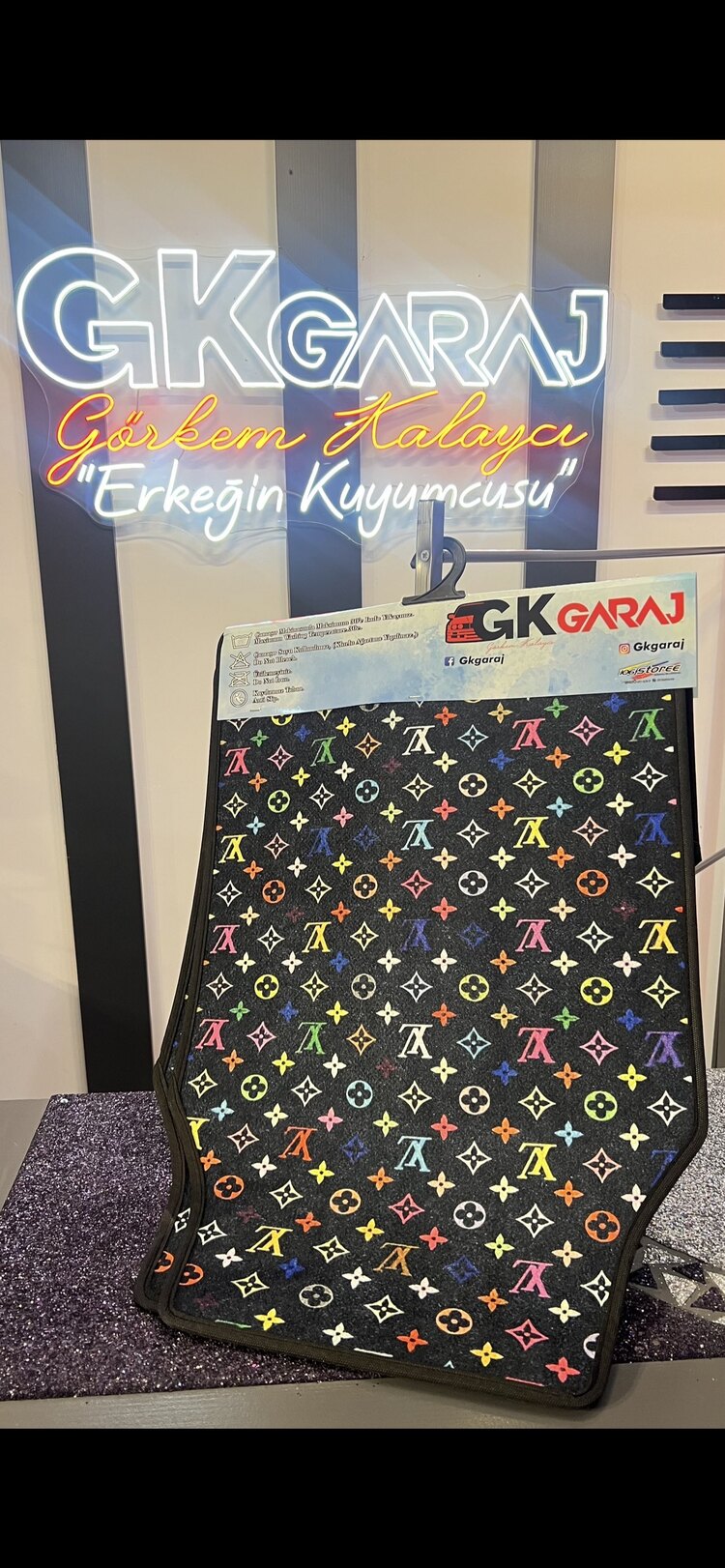 LOUIS VUITTON RENKLİ PVC KIŞLIK OTO PASPAS