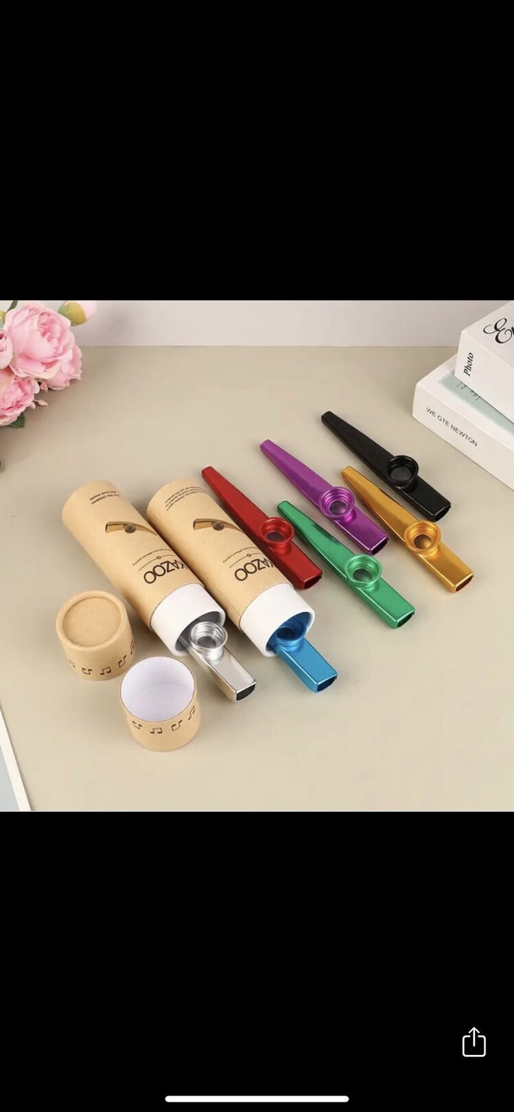 Özel Kutulu Metal Kazoo