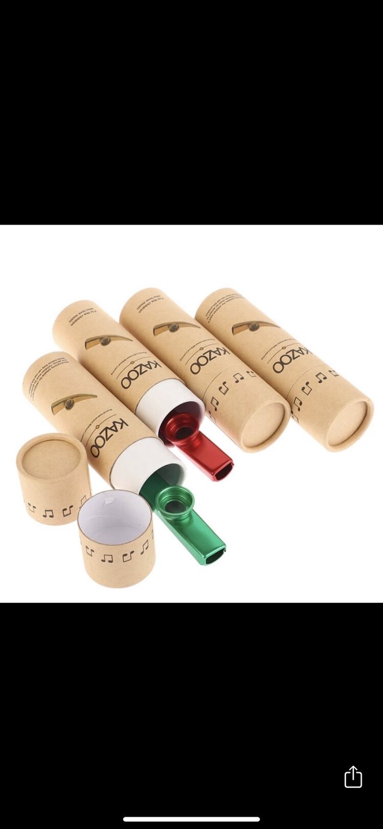 Özel Kutulu Metal Kazoo
