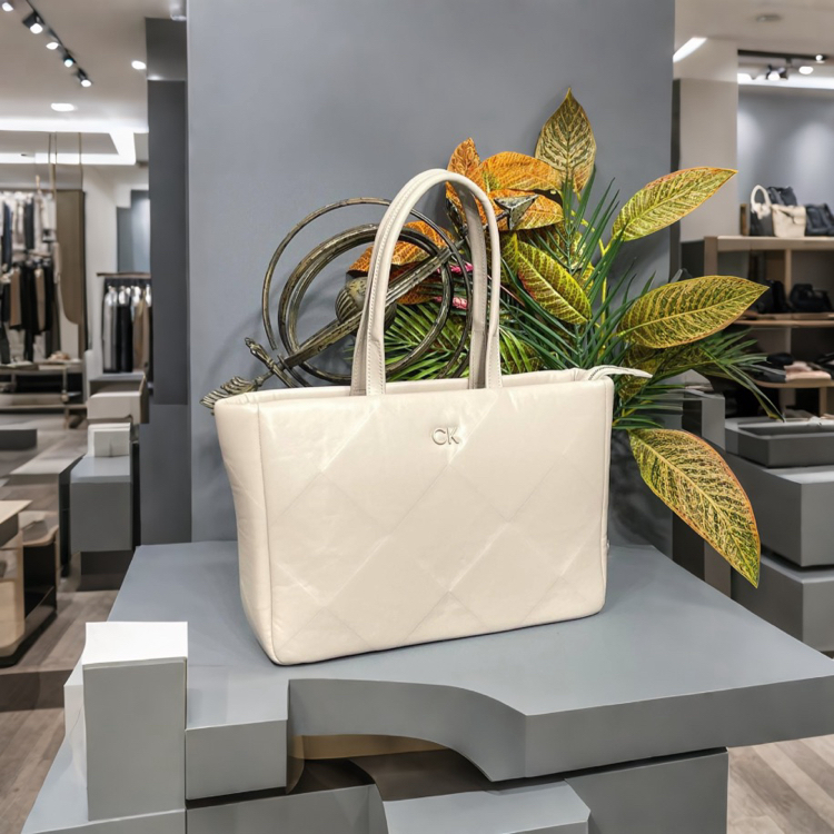 Calvin Klein Re-Lock Quilt Tote (3 RENK SEÇENEĞİ 38x28