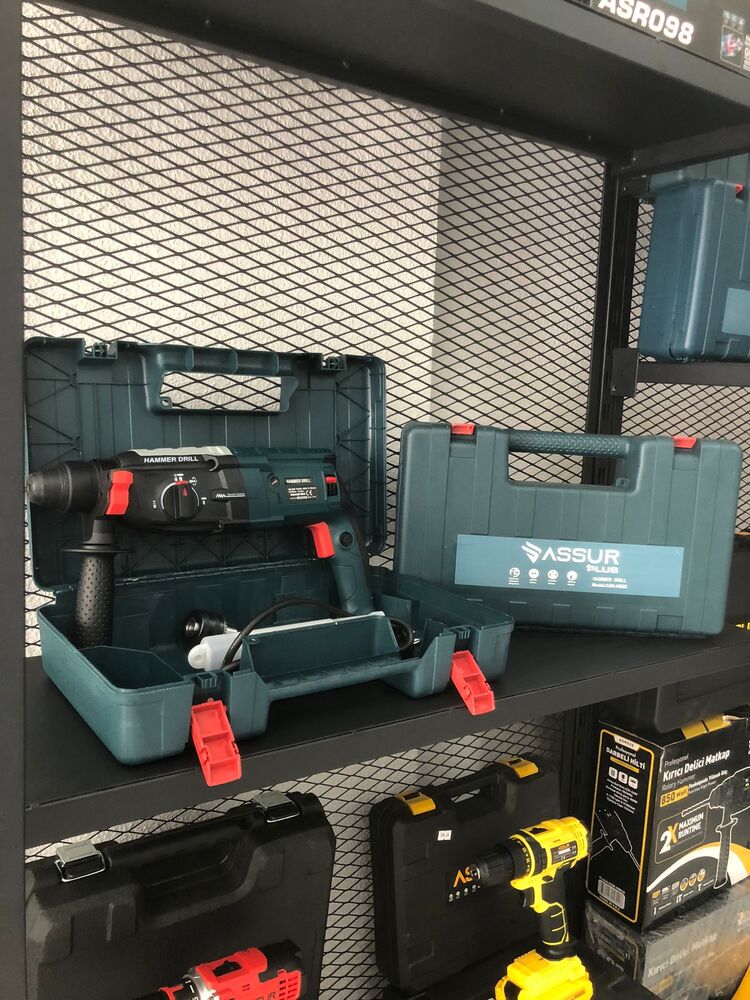 Assur 850W Metal Şanzıman Darbeli Matkap Kırıcı Delici Hilti 2-28mm
