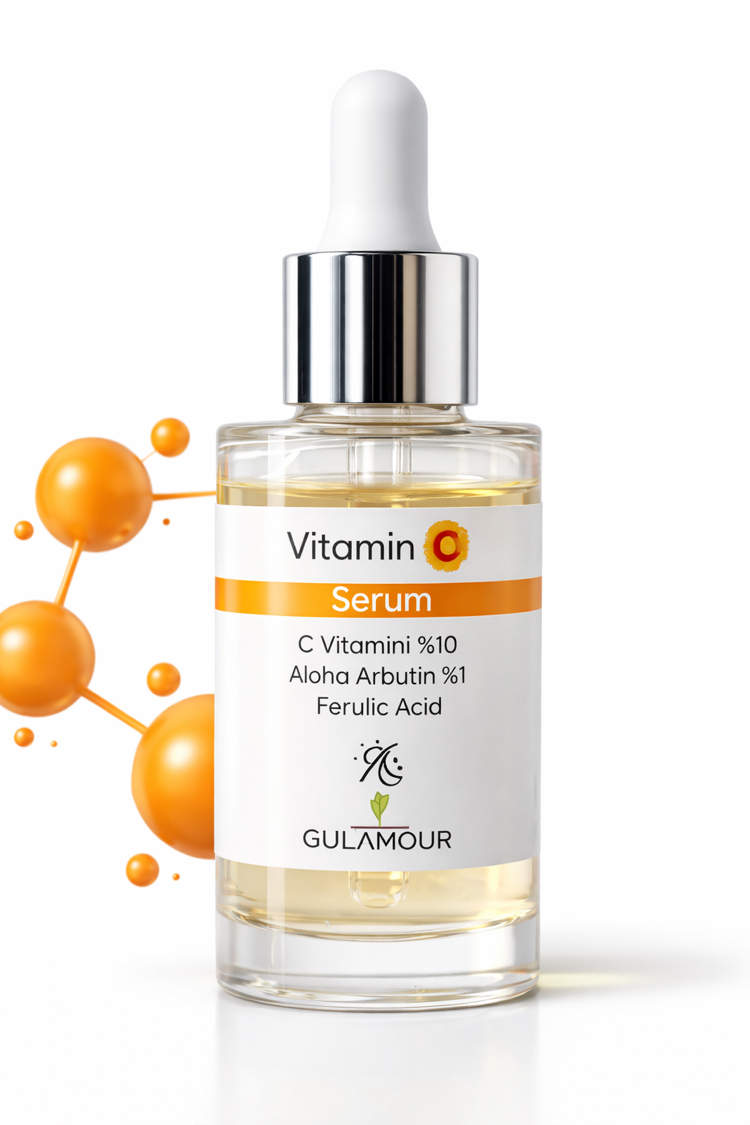 C Vitamini Aydınlatıcı- Leke önleyici- Cilt tonu dengeleyici Cilt serumu