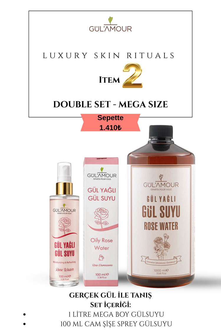 Gül Suyu İkili Set (1L.-100ML)