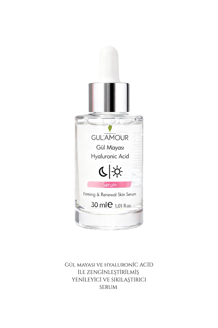 Gül mayası & hyaluronic acid cilt serumu