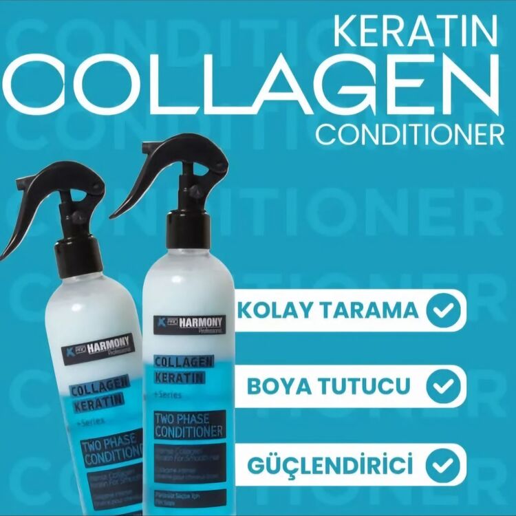 COLLAGEN KERATIN PÜRÜZSÜZ SAÇLAR İÇİN FÖN SUYU