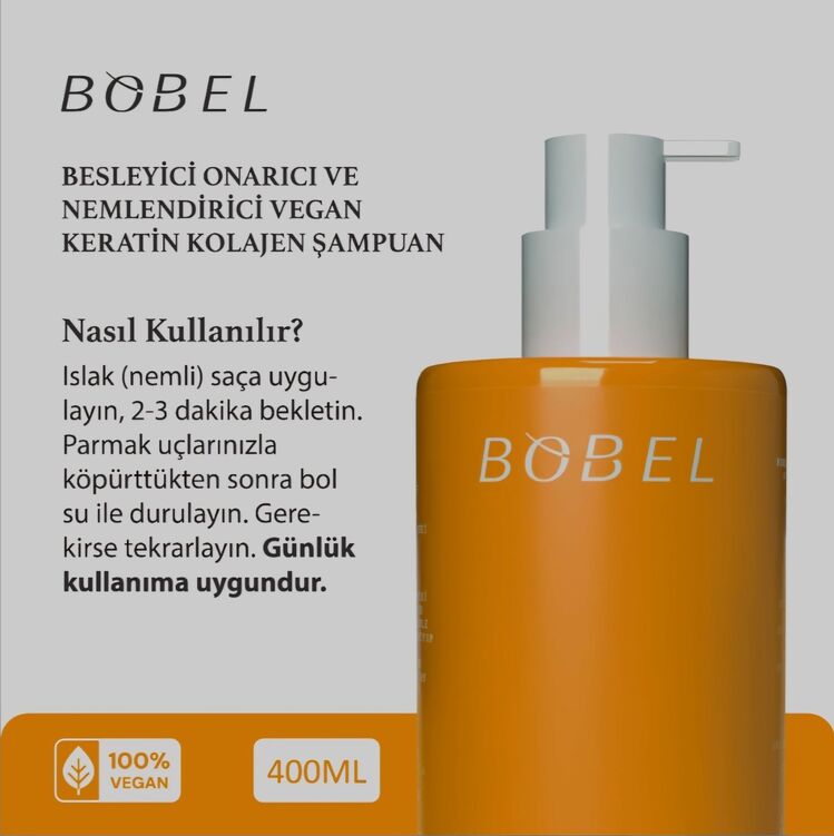 Bobel Vegan Keratin & Kolajen Şampuan
