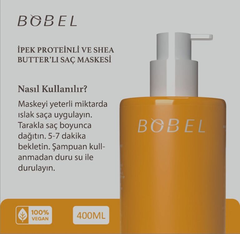 İPEK PROTEİNLİ VE SHEA BUTTER'LI SAÇ MASKESİ 