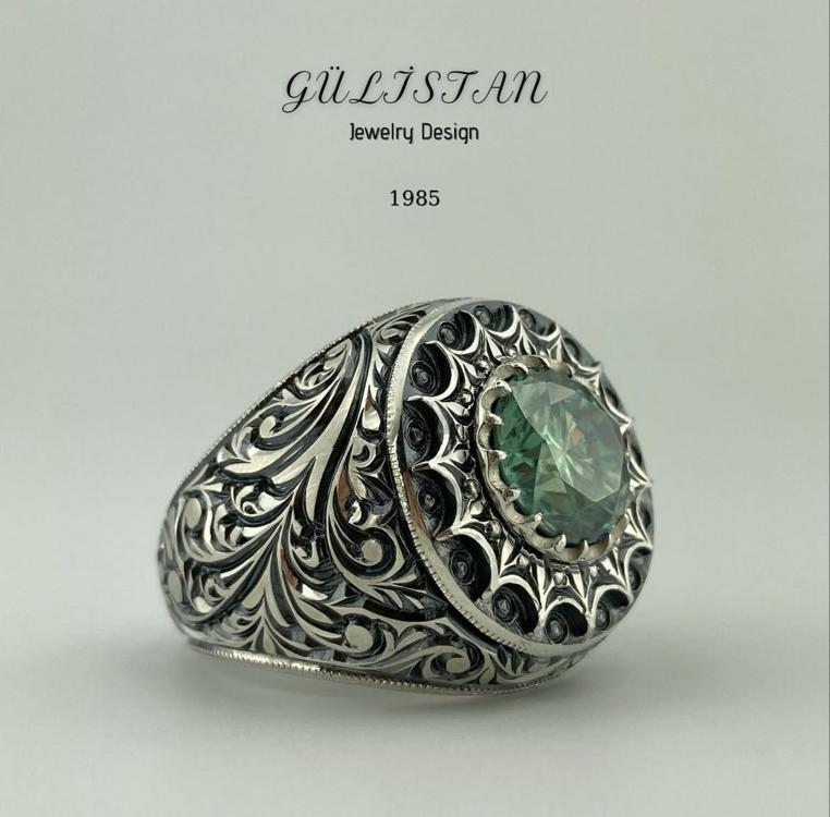 “Gülistan” Moissanite (Mozanit) Taşlı Yüzük