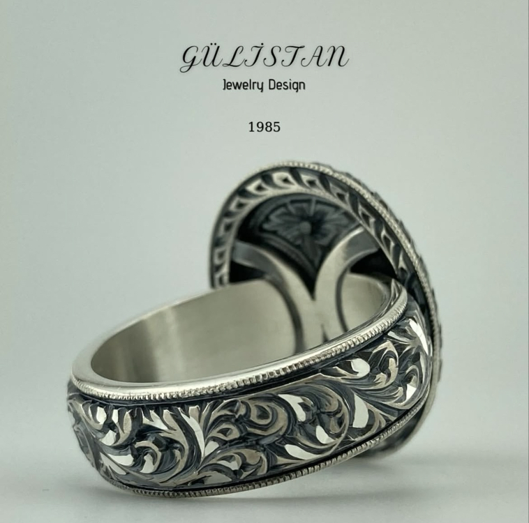 “Gülistan” Ametist Taşlı Yüzük