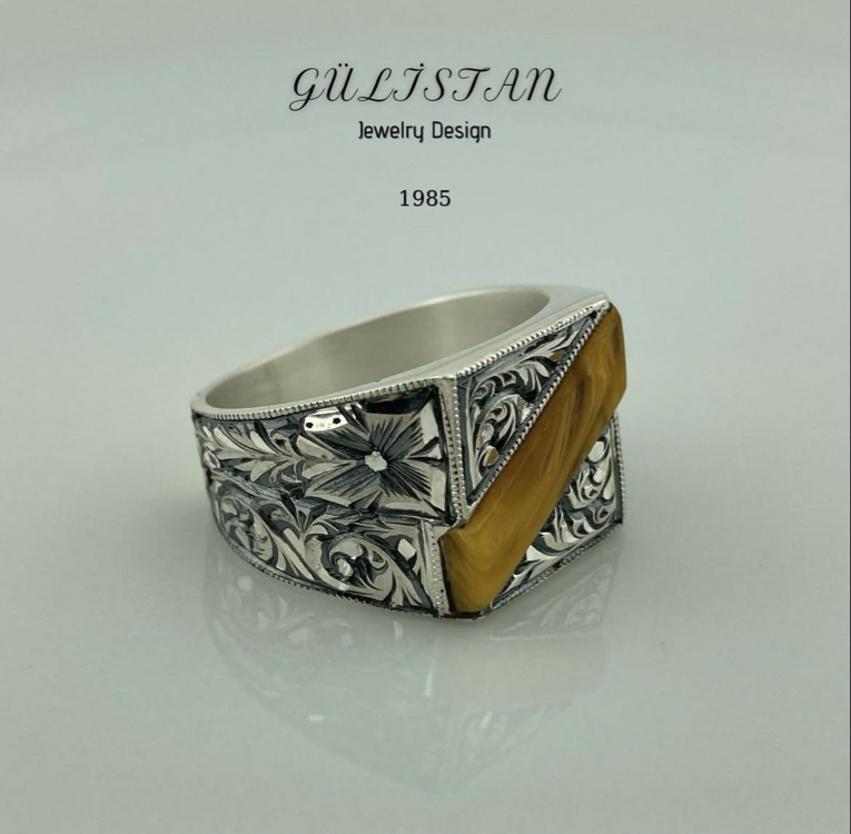 “Gülistan” İşlemeli Yüzük
