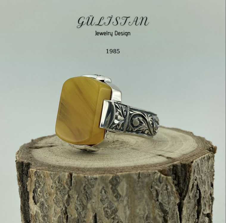 “Gülistan” Kehribar Yüzük