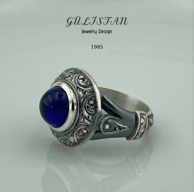 “Gülistan” Lal Taşlı Yüzük
