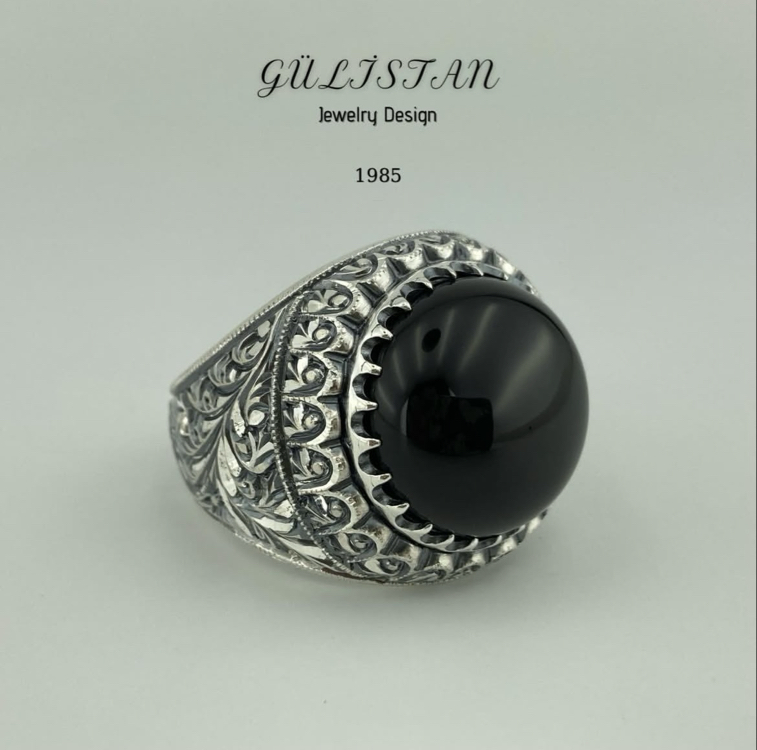 “Gülistan” Oltu Taşı Yüzük