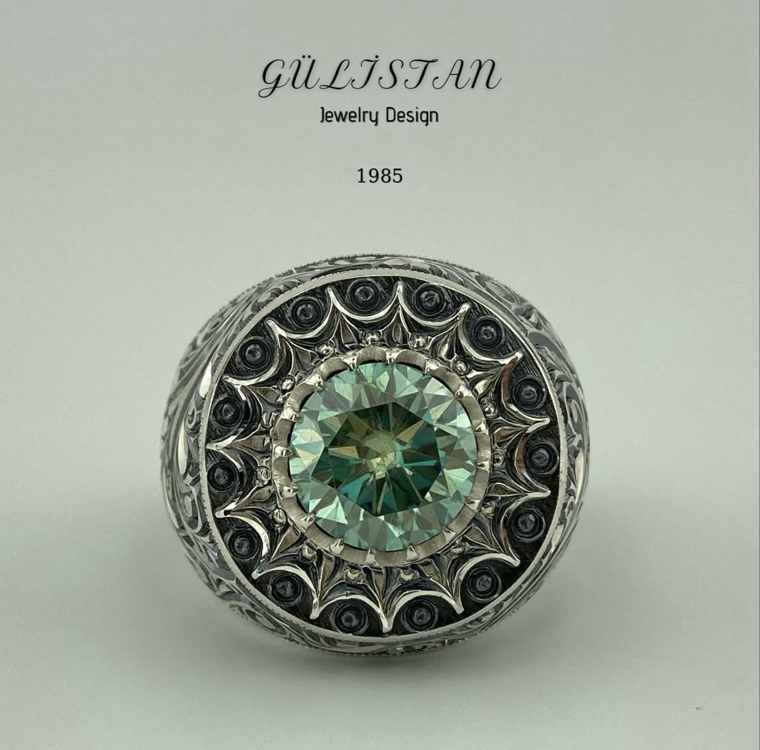 “Gülistan” Moissanite (Mozanit) Taşlı Yüzük