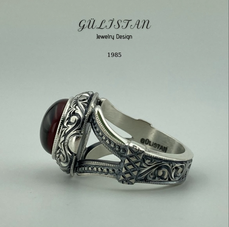 “Gülistan” İşlemeli Yüzük