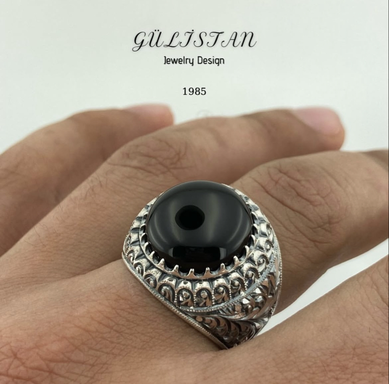 “Gülistan” Oltu Taşı Yüzük