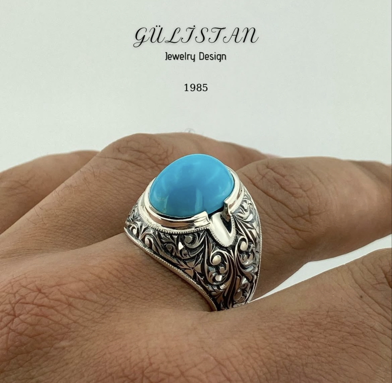 “Gülistan” Firuze Taşlı Yüzük