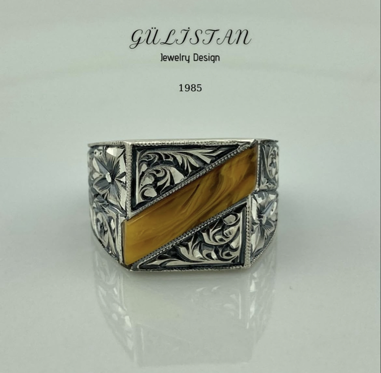 “Gülistan” İşlemeli Yüzük