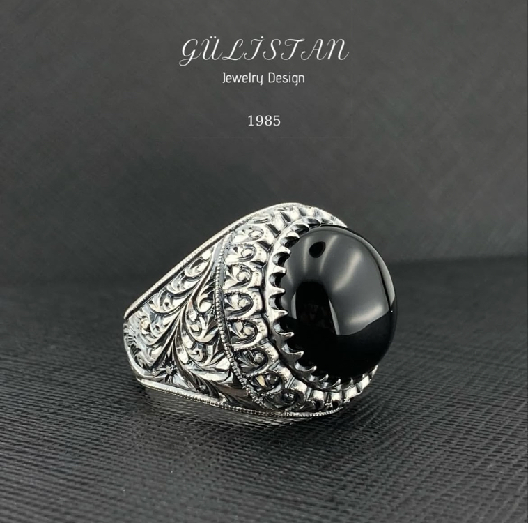 “Gülistan” Oltu Taşı Yüzük