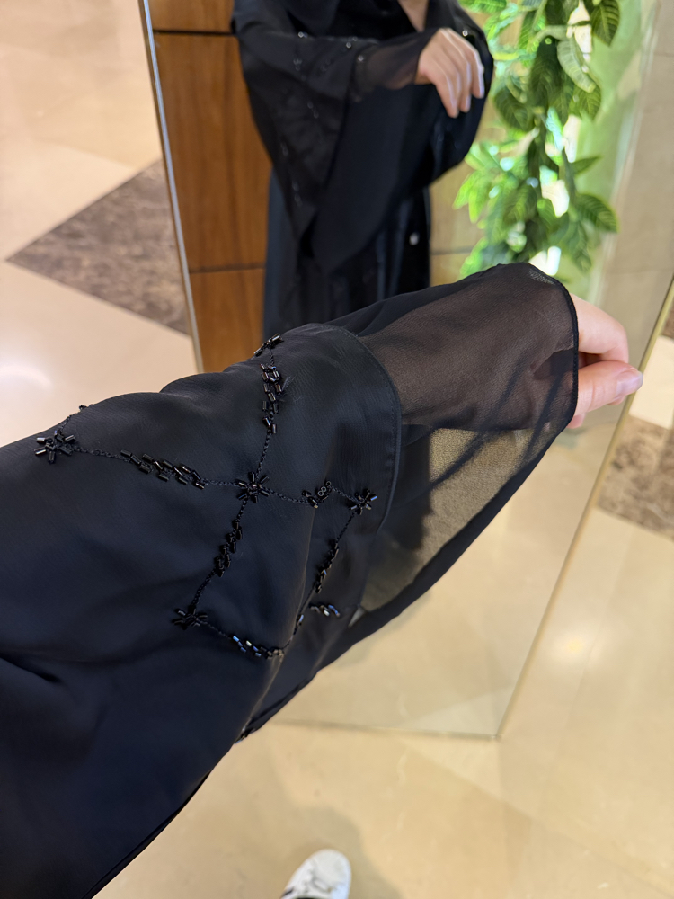 Dubai abaya sal tül detay